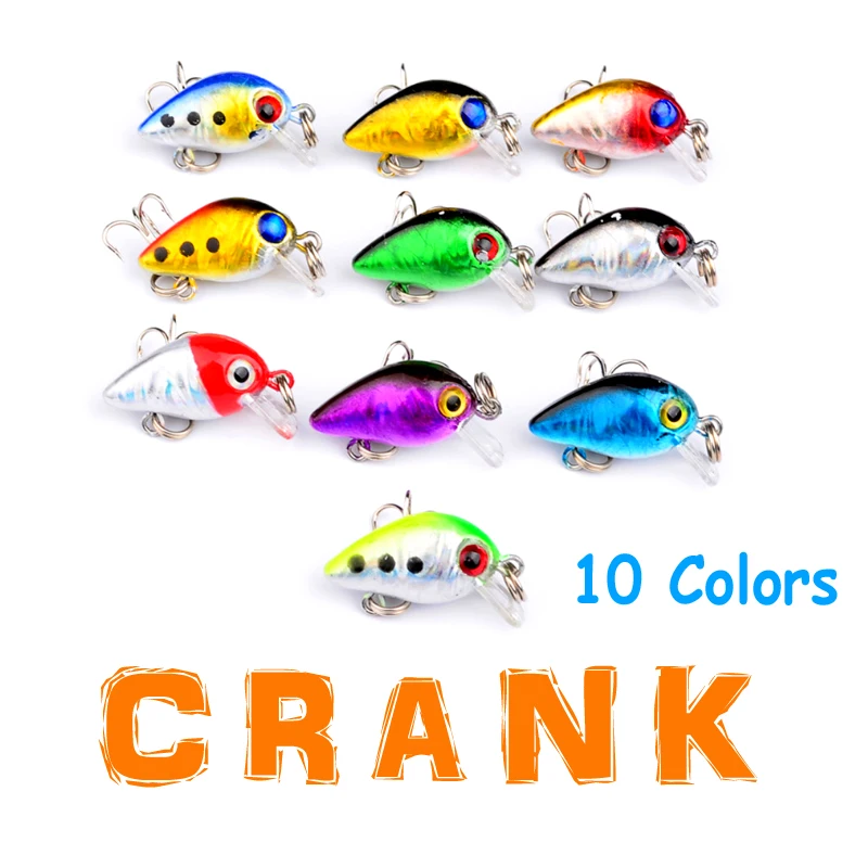 10 Color 2.6cm/1.6g New Hot Rolling Realastic Delicate Crank Plastic Bait Explosion Models Pesca Fishing Tackle
10 Color 2.6cm/1.6g New Hot Rolling Realastic Delicate Crank Plastic Bait Explosion Models Pesca Fishing Tackle