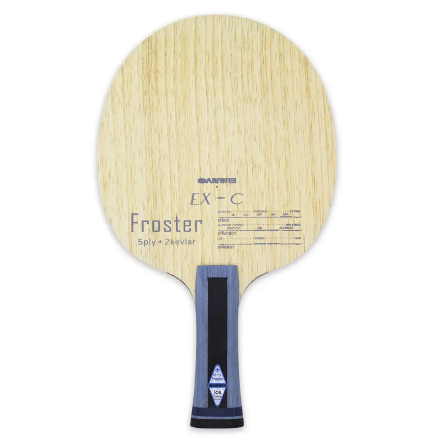 Sanwei Ex-C Froster Table Tennis Blade Expert Carbon Fiber Koto Surface Kiri Core Popular Structures Ping Pong Bat Paddle Racket
Sanwei Ex-C Froster Table Tennis Blade Expert Carbon Fiber Koto Surface Kiri Core Popular Structures Ping Pong Bat Paddle Racket
