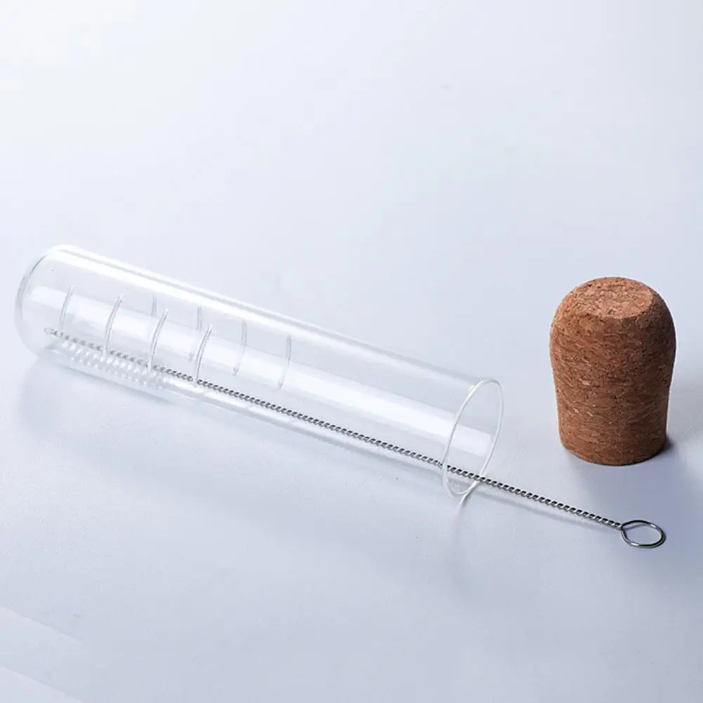 1PC Transparent Tea Strainer Cork Glass Bottle Tea Infuser Tube Brewing Test Tube for Home Party Office Tea Accessories
1PC Transparent Tea Strainer Cork Glass Bottle Tea Infuser Tube Brewing Test Tube for Home Party Office Tea Accessories