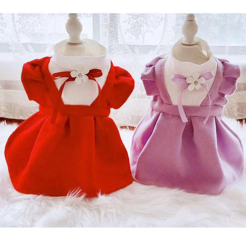 Luxury Red Dog Clothes Winter Dog Dress For Princess Girl Woolen Dog Coat Dress Weeding Evening Party Puppy Cat Skirt Pomeranian
Luxury Red Dog Clothes Winter Dog Dress For Princess Girl Woolen Dog Coat Dress Weeding Evening Party Puppy Cat Skirt Pomeranian