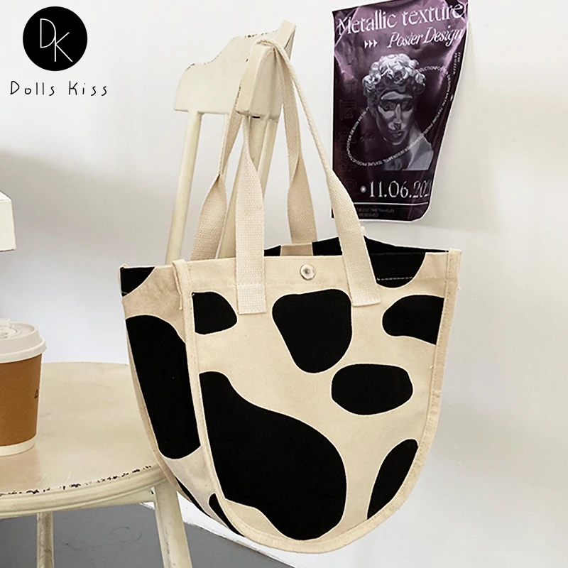 Холщовая Сумка для покупок для женщин, милая U-образная Сумочка с коровьим принтом, Повседневный Женский саквояж для пикника, Экологичная су... 
Холщовая Сумка для покупок для женщин, милая U-образная Сумочка с коровьим принтом, Повседневный Женский саквояж для пикника, Экологичная су...