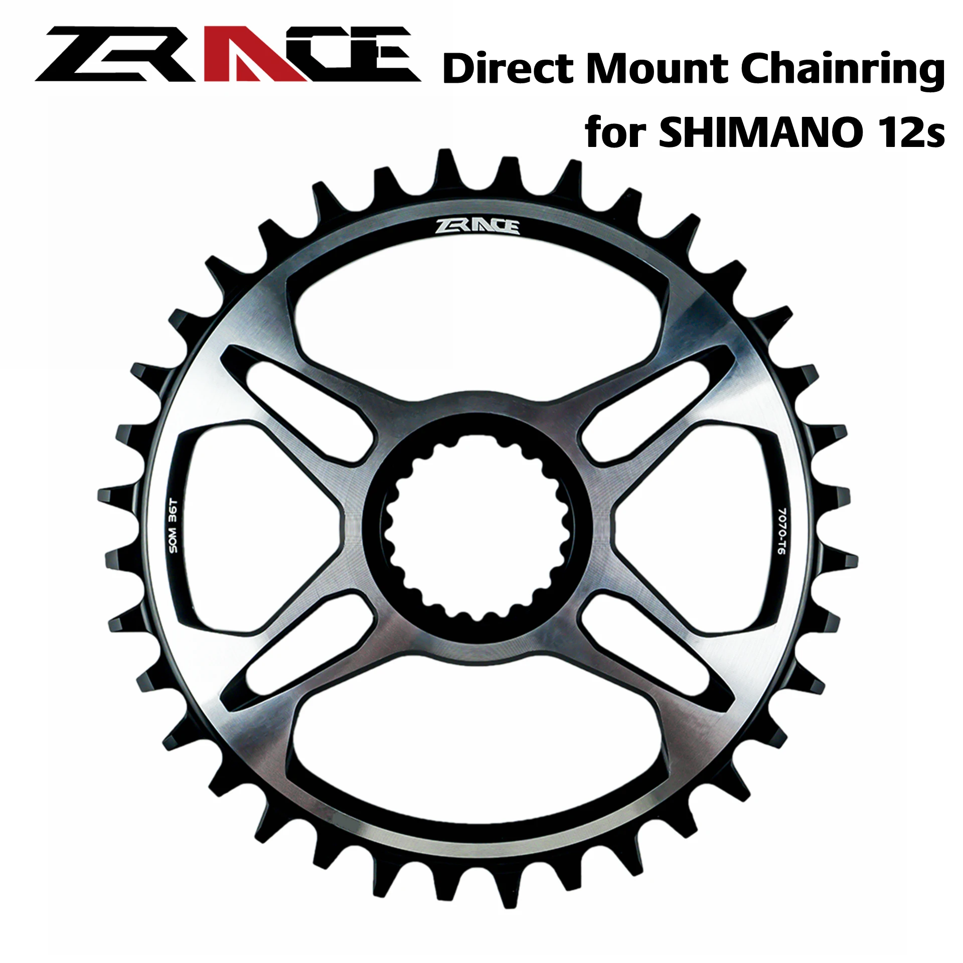 Цепное кольцо ZRACE 12s 32T/34T/36T для SHIMANO прямое Крепление кривошипной цепи FC M9100 CRM85 и