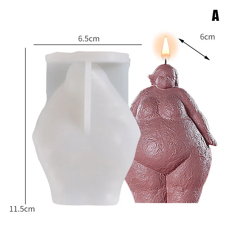 Women Abstract DIY Body Silicone Candle Mold Thick Body Fat Female Resin Mold Home Decoration Ornament Plaster Figures Mold
Women Abstract DIY Body Silicone Candle Mold Thick Body Fat Female Resin Mold Home Decoration Ornament Plaster Figures Mold