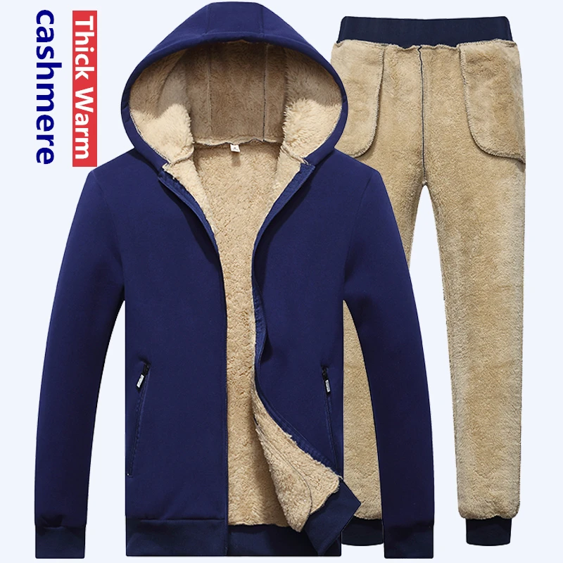 Lamb cashmere Hoodies+Pants 2PCS Winter Thicken Warm Men Sports Suits Tracksuit Hoodie Sportswear Zipper Cashmere hoodie mens
Lamb cashmere Hoodies+Pants 2PCS Winter Thicken Warm Men Sports Suits Tracksuit Hoodie Sportswear Zipper Cashmere hoodie mens