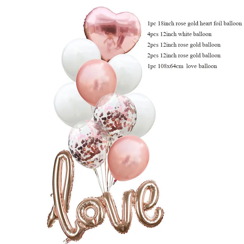Надувной шар в виде сердца гелиевый для украшения свадьбы Дня Святого Валентина