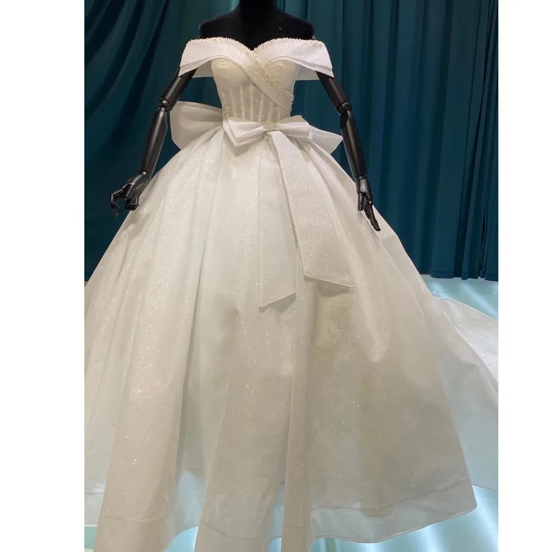 Blings Princess Wedding Dresses Glitter Vintage Off The Shoulder Wedding Bride Dresses Sparkle Bow Wedding Ball Gown
Blings Princess Wedding Dresses Glitter Vintage Off The Shoulder Wedding Bride Dresses Sparkle Bow Wedding Ball Gown