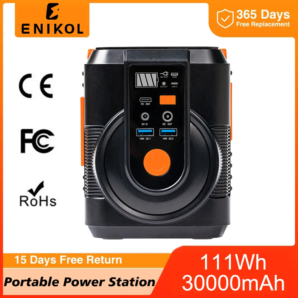 Enikol Portable Power Station Solar 110V 220V Power Generator Emergency Energy Storage Car Outdoor Power Bank 30000mAh
Enikol Portable Power Station Solar 110V 220V Power Generator Emergency Energy Storage Car Outdoor Power Bank 30000mAh