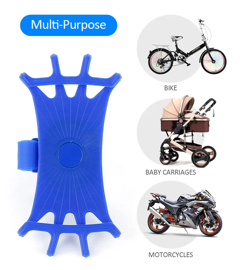 Bicycle Mobile Phone Holder Silicone Motorcycle Bike Handlebar Stand Mount Bracket Bike Mount Phone Holder For IPhone GPS
Bicycle Mobile Phone Holder Silicone Motorcycle Bike Handlebar Stand Mount Bracket Bike Mount Phone Holder For IPhone GPS