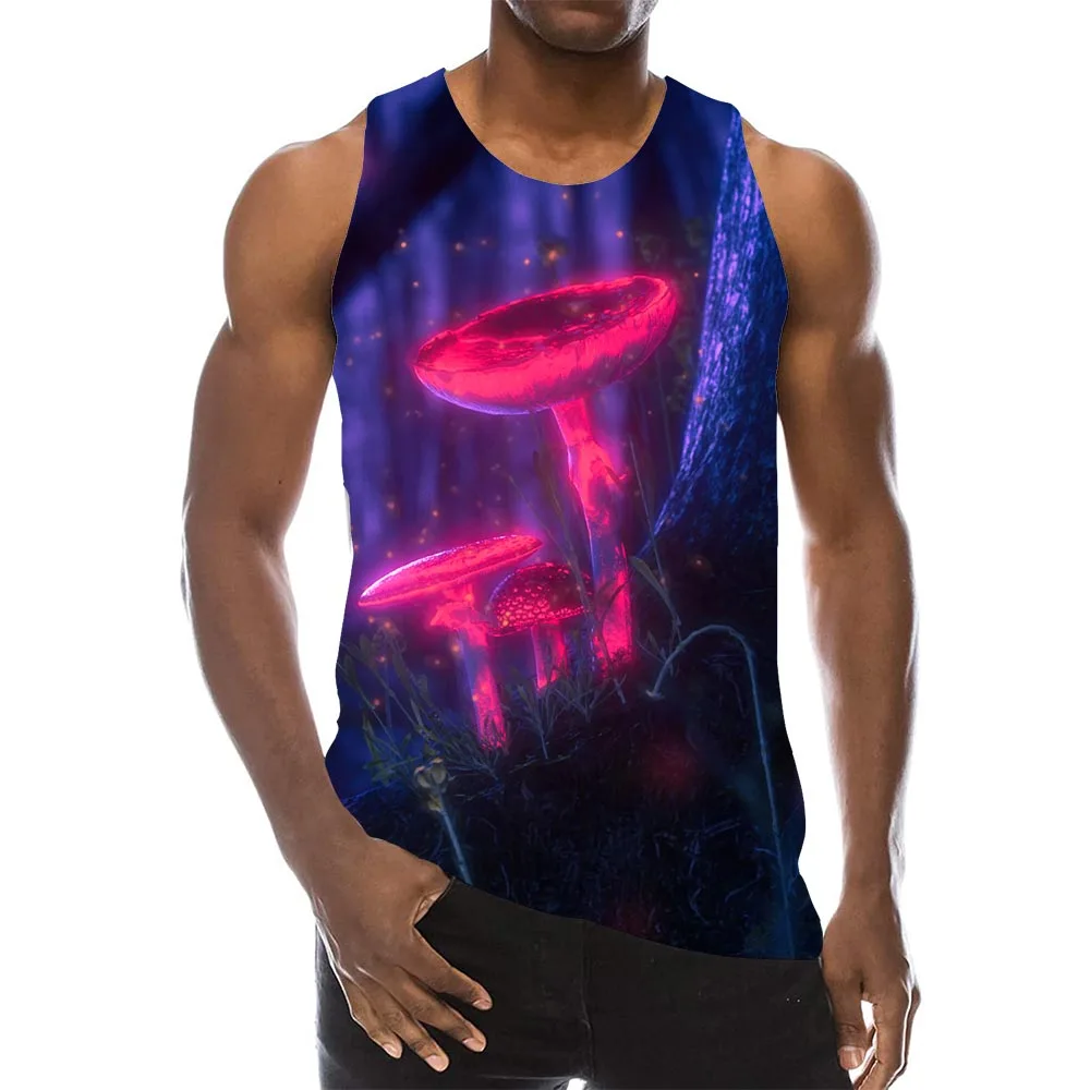Men's Mushroom Tank Top 3D Print Psychedelic Fungus Sleeveless Magic Dawdle LA Hip Hop Pattern Top Fantasy Pestle Graphic Vest
Men's Mushroom Tank Top 3D Print Psychedelic Fungus Sleeveless Magic Dawdle LA Hip Hop Pattern Top Fantasy Pestle Graphic Vest