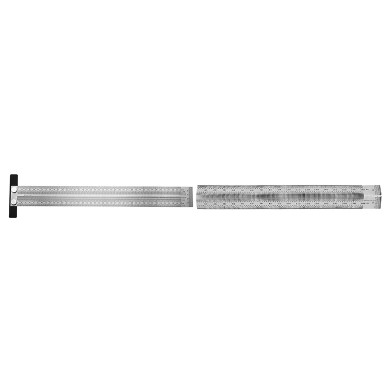 2x 400 mm/180 Mm High-Precision T Square Ruler Stainless Steel T Type Hole Ruler
2x 400 mm/180 Mm High-Precision T Square Ruler Stainless Steel T Type Hole Ruler
