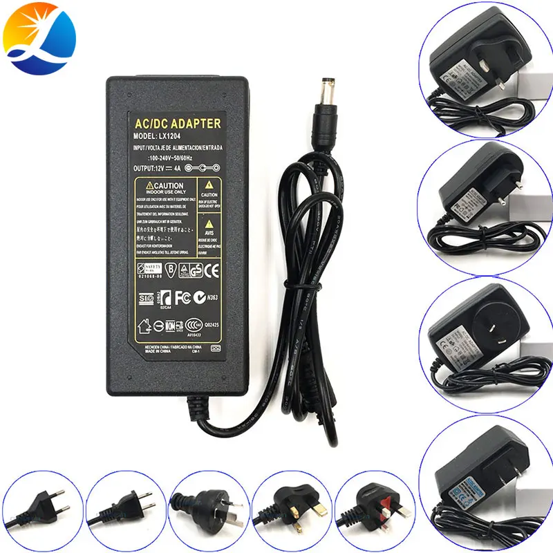 100 265V AC DC 12V 24V Питание адаптер Зарядное устройство 1A 2A 3A 4A 5A 6A 10A трансформатор