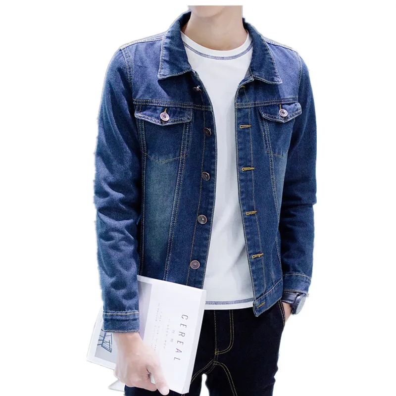 Spring 2021 Fashion Casual Denim Man's Handsome Jacket Gown Streetwear Youth Korean All-match Student Slim Men's Coat
Spring 2021 Fashion Casual Denim Man's Handsome Jacket Gown Streetwear Youth Korean All-match Student Slim Men's Coat