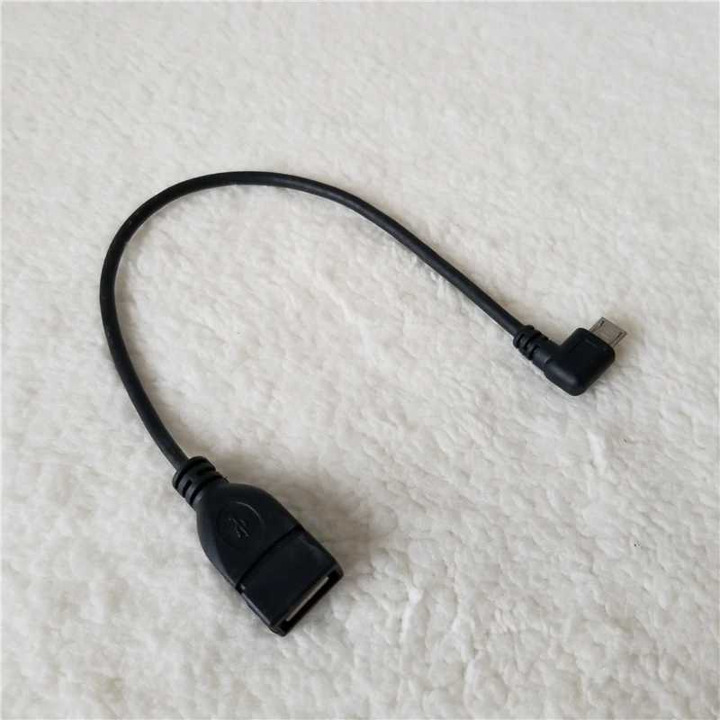 90 Degree Left Angle Micro USB Male to USB A Female with OTG Function for U Disk Android Phone Black 25cm
90 Degree Left Angle Micro USB Male to USB A Female with OTG Function for U Disk Android Phone Black 25cm