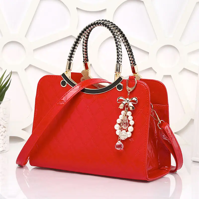 

Authentic Leather Tactile Feel Korean Women Bag 2021 New Simple Handbag Women's Fashion Shoulder Messenger Bag Women's Shell Bag