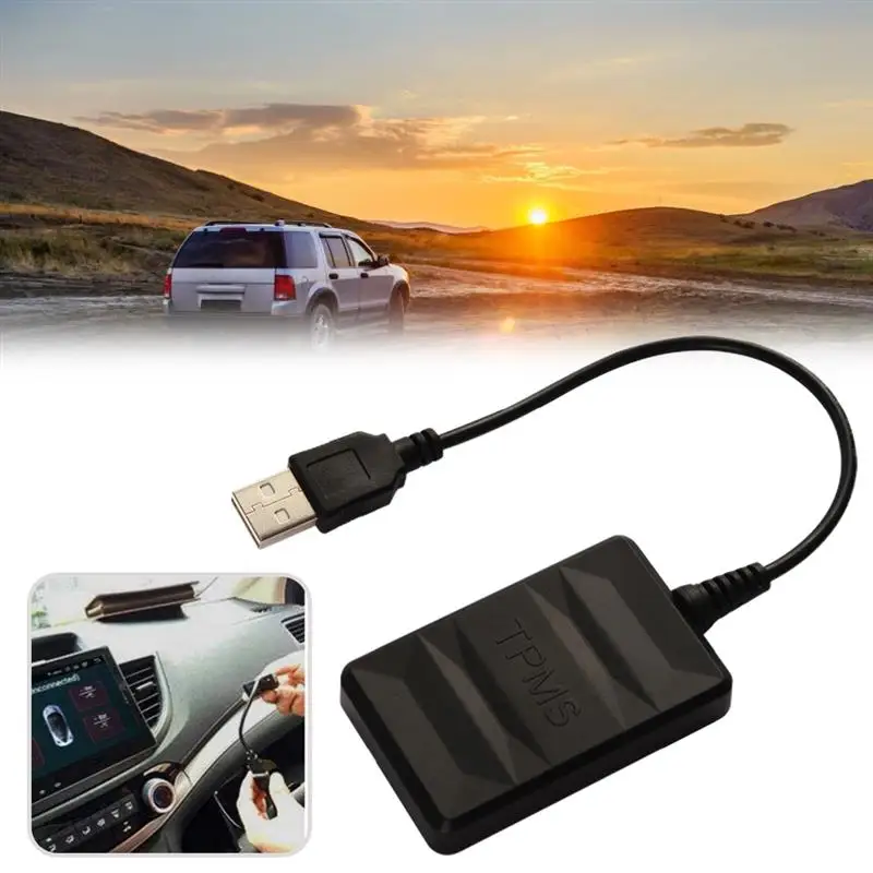6 in 1 Car USB TPMS Tire Pressure Monitoring System Safety with 4 Internal External Sensor for Android Car Player GPS Navigation
6 in 1 Car USB TPMS Tire Pressure Monitoring System Safety with 4 Internal External Sensor for Android Car Player GPS Navigation