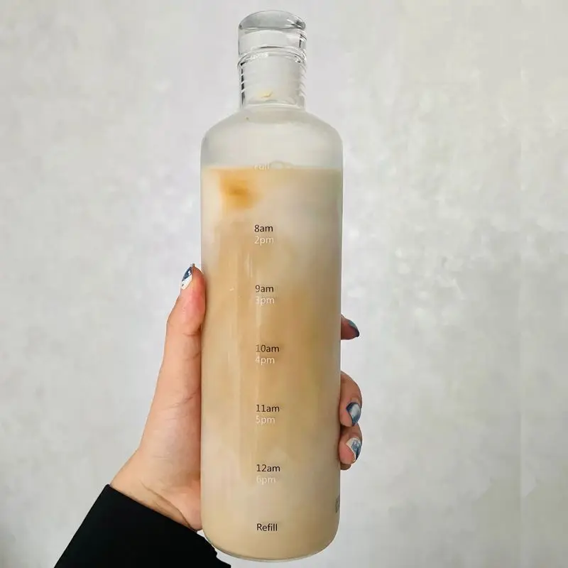 Glass Water Bottle Direct Drinking Cup With Lid Time Scale 2021 Travel Sport Coffee Juice Tumbler Protective Sleeve Dropshipping
Glass Water Bottle Direct Drinking Cup With Lid Time Scale 2021 Travel Sport Coffee Juice Tumbler Protective Sleeve Dropshipping