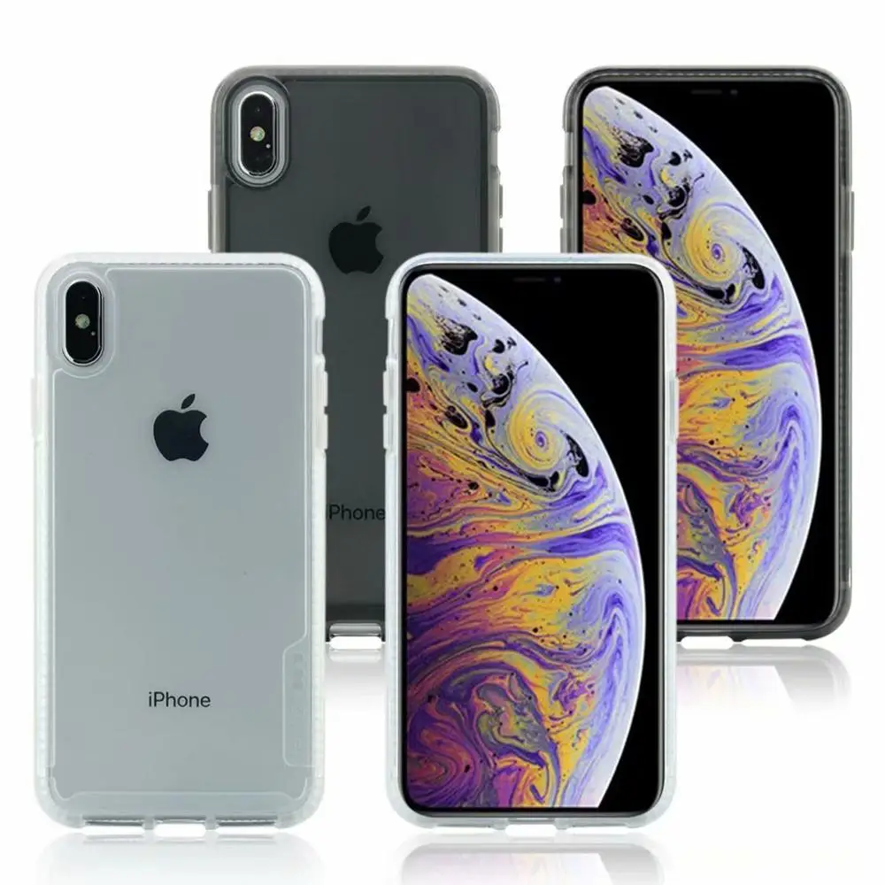 Ультратонкий мобильный телефон PURECLEAR чехол для iPhone 11 Pro Max Xs 8Plus ТПУ + D3O защита от