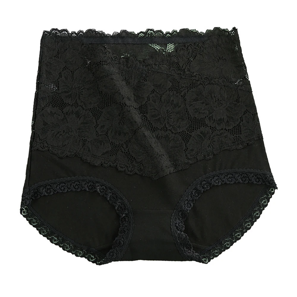 Summer New Cotton High Waist Lace Panties Large Size Tighten Abdomen Panties Comfortable Soft Ladies Briefs 
Summer New Cotton High Waist Lace Panties Large Size Tighten Abdomen Panties Comfortable Soft Ladies Briefs