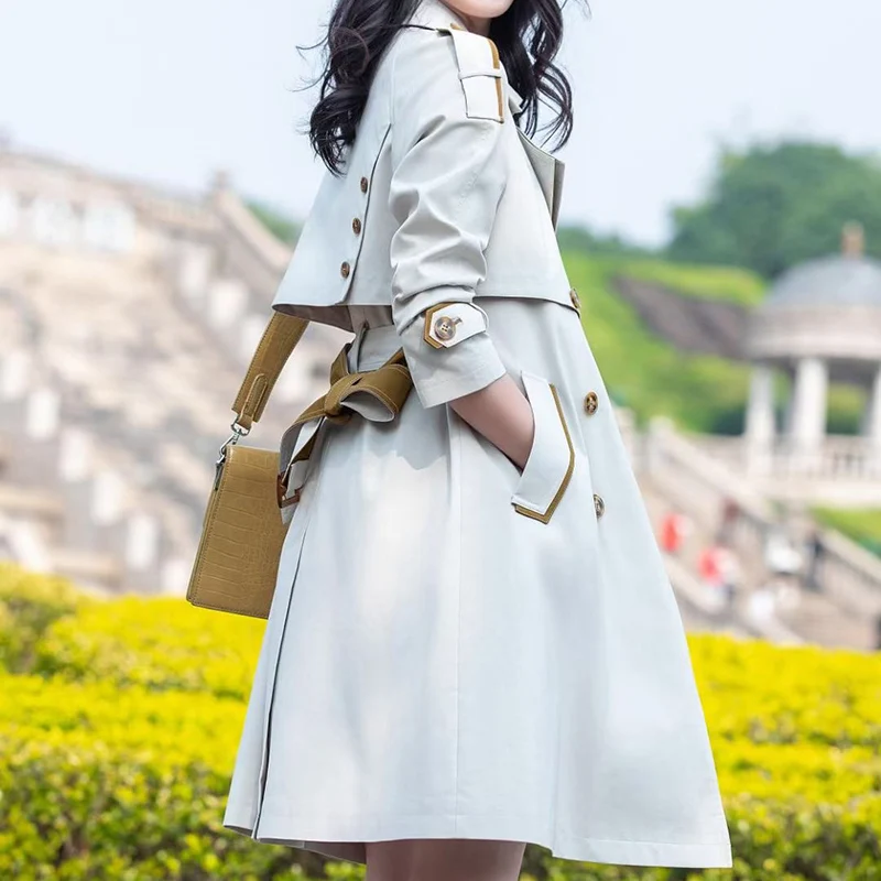 Высококачественная Женская ветровка средней длины на весну и осень Новинка контрастные цвета в британском стиле фото
Высококачественная Женская ветровка средней длины на весну и осень Новинка контрастные цвета в британском стиле фото