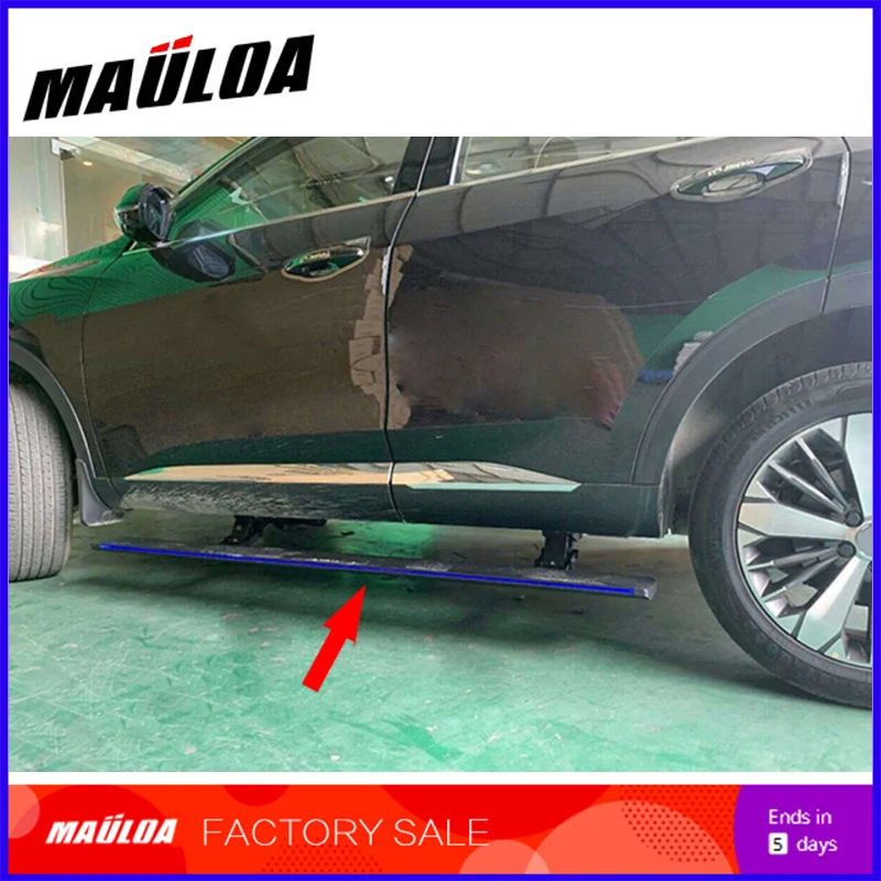 High quality aluminium alloy Automatic scaling Electric pedal side step running board with light for PAJERO V93 V97 V87
High quality aluminium alloy Automatic scaling Electric pedal side step running board with light for PAJERO V93 V97 V87