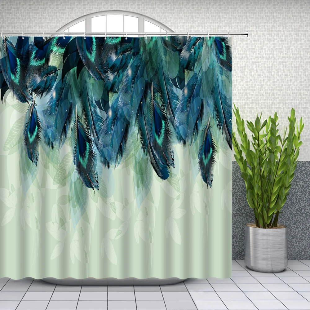 Peacock Feather Shower Curtains Colored Bird Plume Pattern Bathroom Decor Home Bathtub Waterproof Polyester Fabric Curtain Set
Peacock Feather Shower Curtains Colored Bird Plume Pattern Bathroom Decor Home Bathtub Waterproof Polyester Fabric Curtain Set