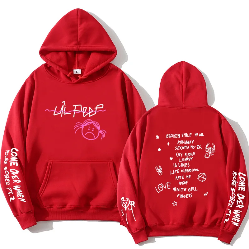 2021Lil Peep Hoodies Love men Sweatshirts Hooded Pullover Hoody Men /Women sudaderas cry baby Hip hop Streetwear Fashion Hoodie
2021Lil Peep Hoodies Love men Sweatshirts Hooded Pullover Hoody Men /Women sudaderas cry baby Hip hop Streetwear Fashion Hoodie