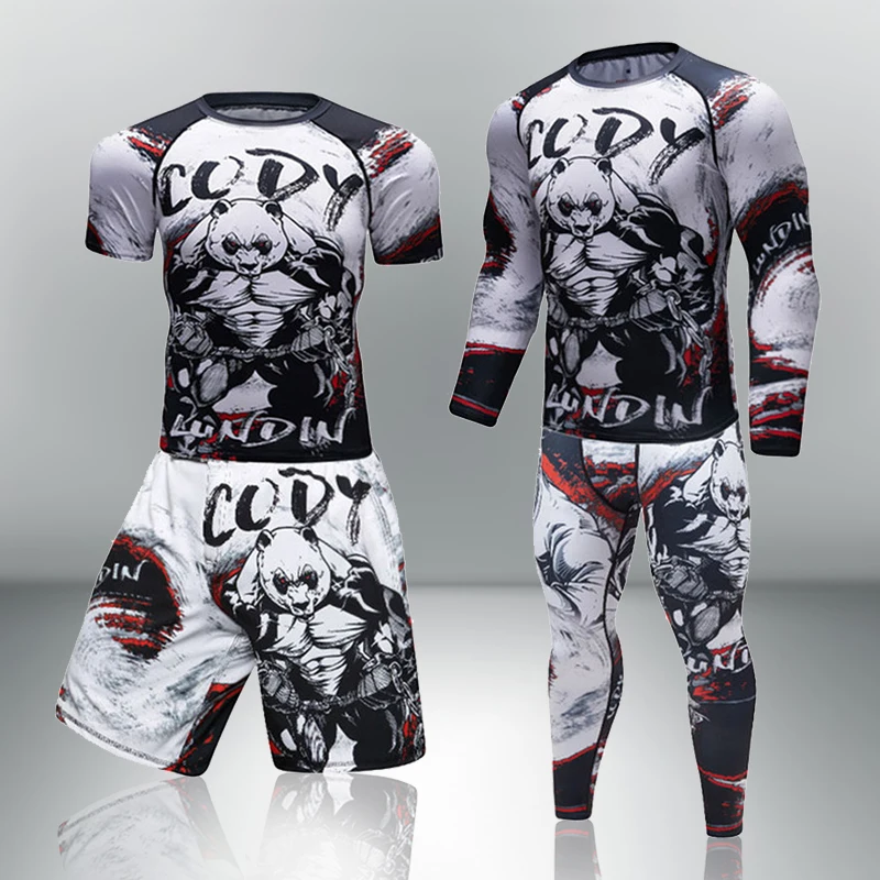 Men Compression Sports Suit Quick drying Fitness Training MMA Boxing Kit rashguard Sportswear Workout Jogging Running Clothes
Men Compression Sports Suit Quick drying Fitness Training MMA Boxing Kit rashguard Sportswear Workout Jogging Running Clothes