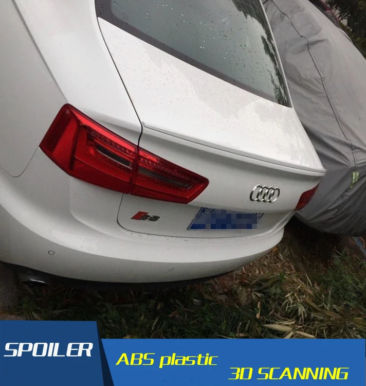 Спойлер для Audi A6L высококачественный спойлер из АБС материала заднего крыла