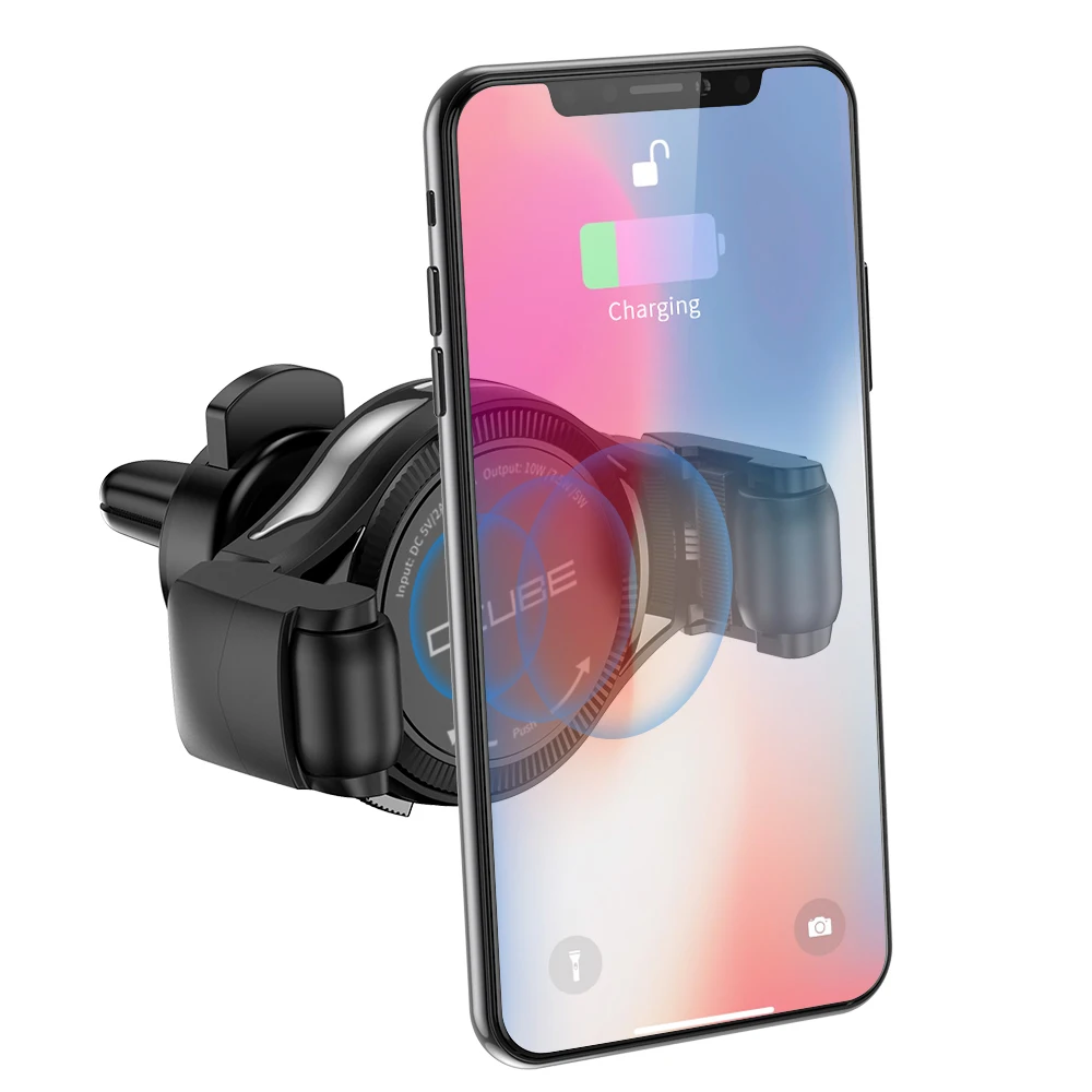 Беспроводное зарядное устройство Qi для Iphone Xs Max X Xr 8 быстрое автомобильное
