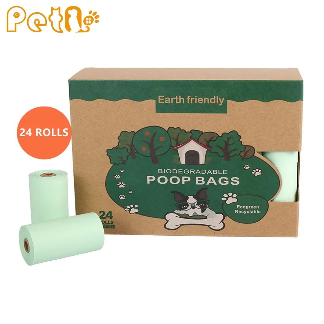 PetQueue Wholesale Pet Poop Bag Earth Friendly 24 Rolls Corn Starch Biodegradable Garbage Bag Compostable Cat Pet Dog Poop Bags
PetQueue Wholesale Pet Poop Bag Earth Friendly 24 Rolls Corn Starch Biodegradable Garbage Bag Compostable Cat Pet Dog Poop Bags