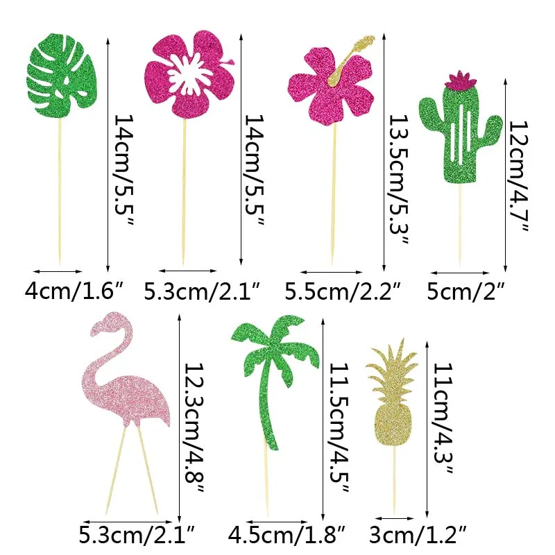 10pcs/lot Hawaii Birthday Party Cake Topper Glitter Palm Leaf Flamingo Cake Baking Decoration Tropical Summer Party Supplies
10pcs/lot Hawaii Birthday Party Cake Topper Glitter Palm Leaf Flamingo Cake Baking Decoration Tropical Summer Party Supplies