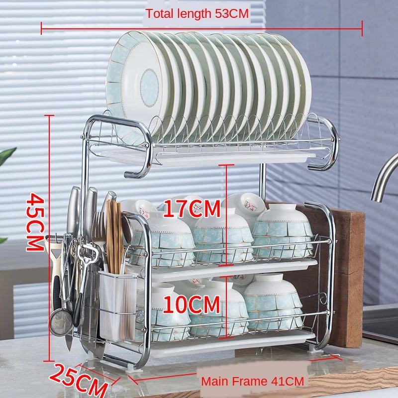 Kitchen storage rack supplies for drying, washing and putting three-layer draining bowl rack bowl cabinet bowl dish bowl chopsti
Kitchen storage rack supplies for drying, washing and putting three-layer draining bowl rack bowl cabinet bowl dish bowl chopsti