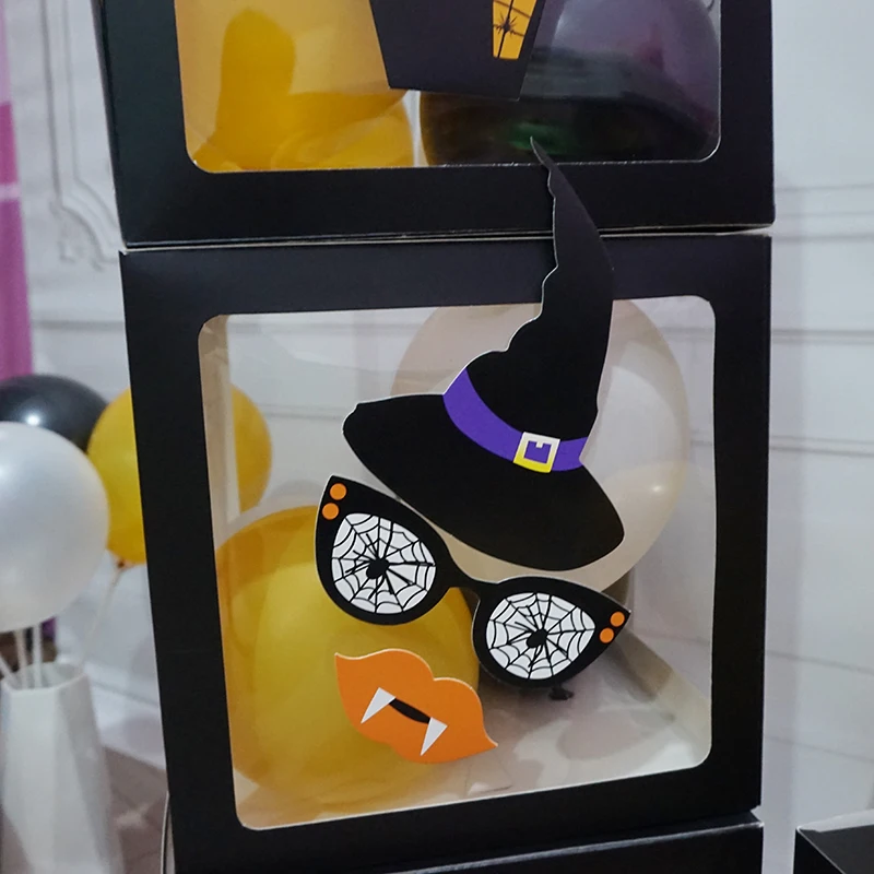 4pc Halloween Black Transparent Balloon Box Ghost Pumpkin Skull Bat DIY Photo Props Halloween Party Decoration Supplies
4pc Halloween Black Transparent Balloon Box Ghost Pumpkin Skull Bat DIY Photo Props Halloween Party Decoration Supplies
