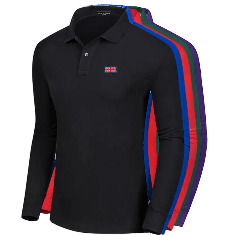 Spring Autumn New Men's 100% Cotton High Quality Long Sleeve Polos Shirt Casual Brand Polos Fashion Lapel Men's Top Pullover
Spring Autumn New Men's 100% Cotton High Quality Long Sleeve Polos Shirt Casual Brand Polos Fashion Lapel Men's Top Pullover