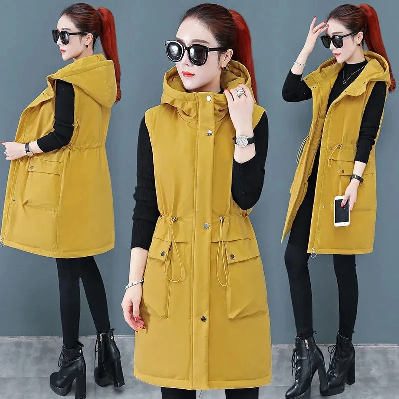 2021Female New Winter Jacket Down Cotton Vest Women's Mid-Length Korean Version Vest Large Size Ladies Waistcoat Thick Coat WW72
2021Female New Winter Jacket Down Cotton Vest Women's Mid-Length Korean Version Vest Large Size Ladies Waistcoat Thick Coat WW72