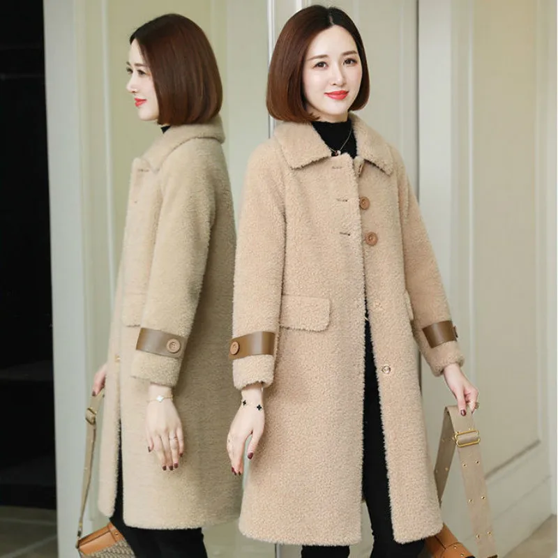 Женская парка с отложным воротником, повседневное приталенное пальто из натуральной шерсти, большие размеры до 4XL, Y3, зима 2021
Женская парка с отложным воротником, повседневное приталенное пальто из натуральной шерсти, большие размеры до 4XL, Y3, зима 2021