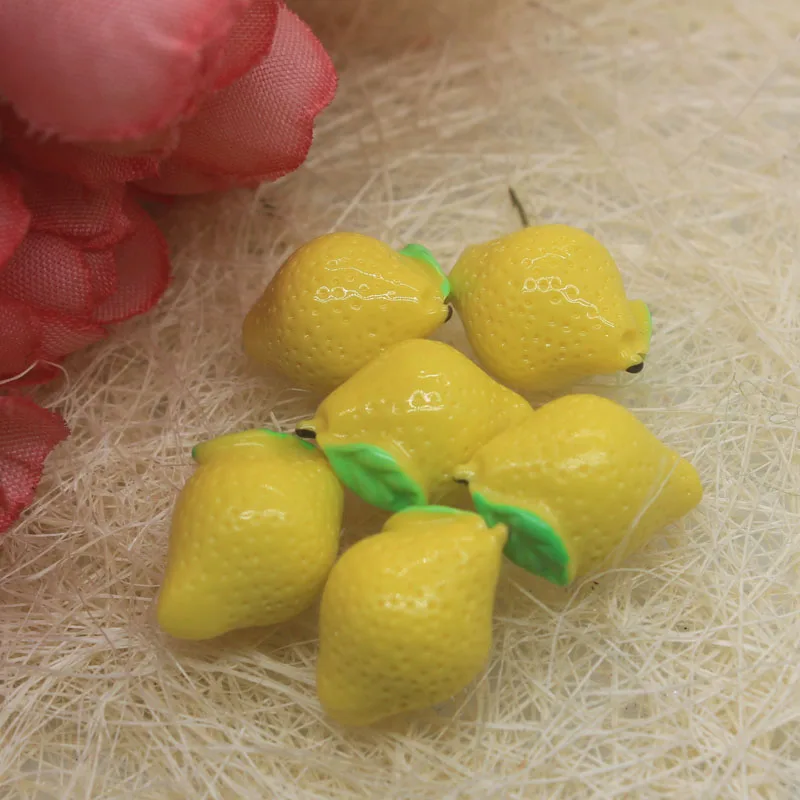 50pcs DIY Resin 3D Miniature Yellow Lemon Charms Cabochon Accessories Kawaii Simulation Fruit Crafts Jewelry Making Decoration
50pcs DIY Resin 3D Miniature Yellow Lemon Charms Cabochon Accessories Kawaii Simulation Fruit Crafts Jewelry Making Decoration