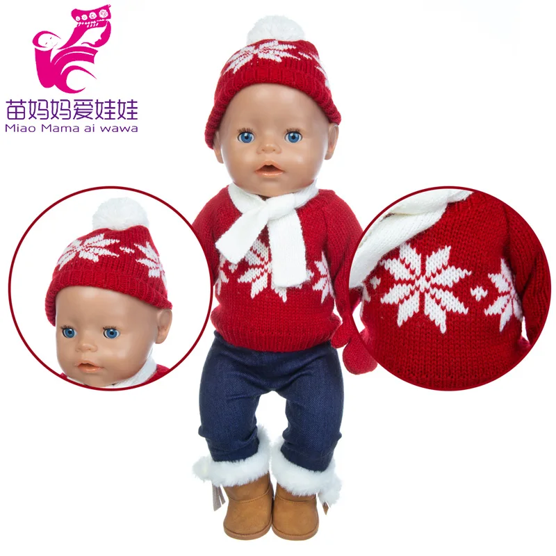 baby doll clothes crochet sweater 18 inch girl doll winter scarf hat gloves new year toys bear costumes
baby doll clothes crochet sweater 18 inch girl doll winter scarf hat gloves new year toys bear costumes