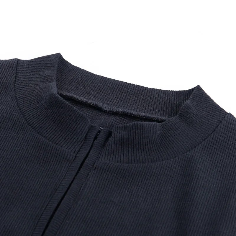 Zipper Bodycon Dresses 2020 Sexy Black Long Sleeve V-Neck Slim Fit Stretchy New Solid Fashion Party Fall Knitted Dress
Zipper Bodycon Dresses 2020 Sexy Black Long Sleeve V-Neck Slim Fit Stretchy New Solid Fashion Party Fall Knitted Dress