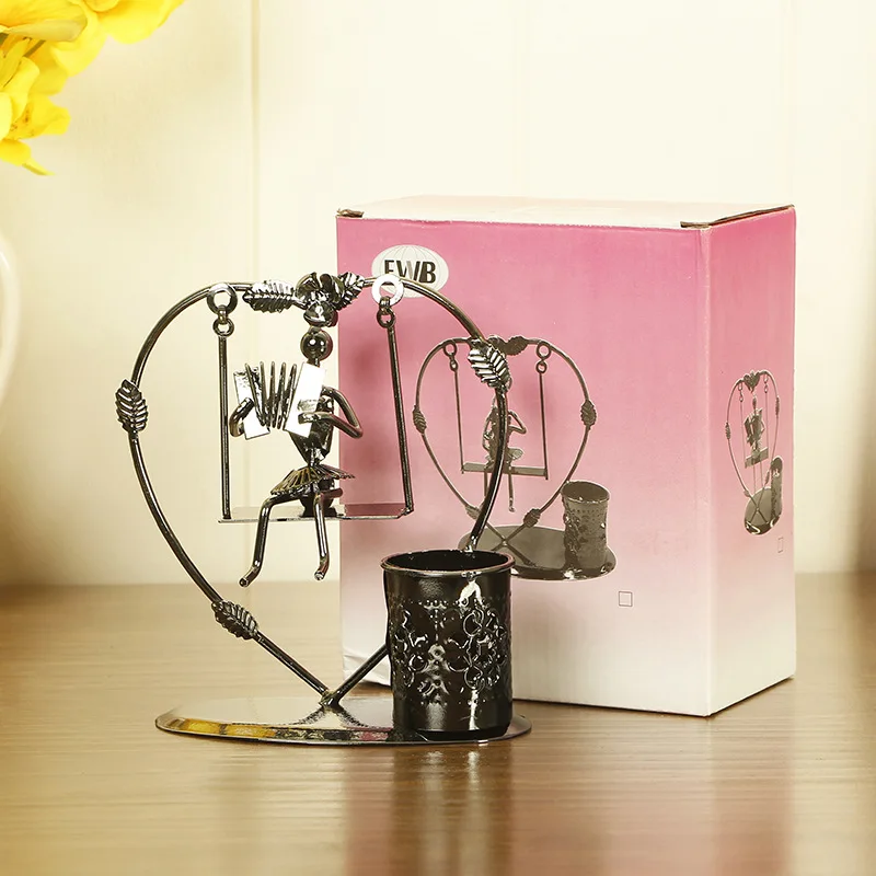 Metal Instrument Swing Figurines Home Decor Office Desktop Vintage Metal Pen Holder Cafe Bar Decor Fashionable Small Crafts 
Metal Instrument Swing Figurines Home Decor Office Desktop Vintage Metal Pen Holder Cafe Bar Decor Fashionable Small Crafts