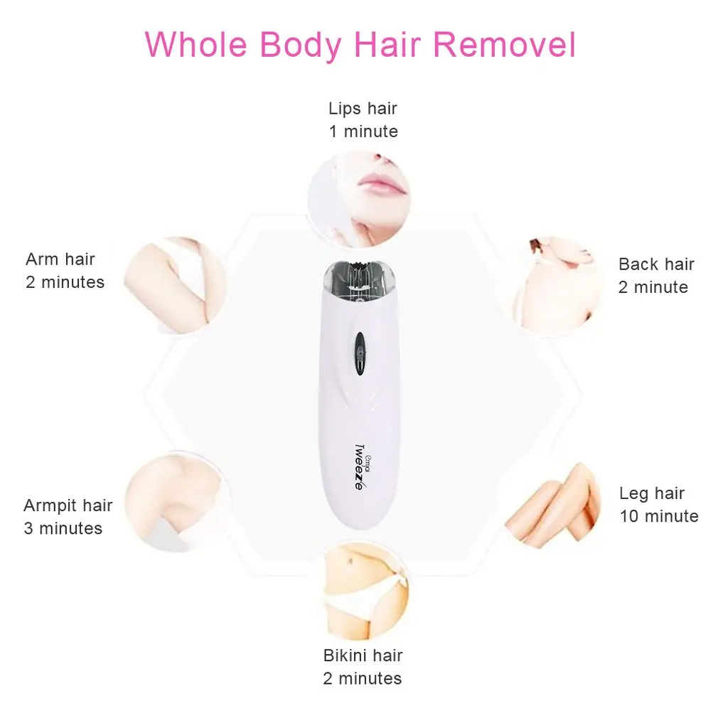 Portable Electric Professional Painless Removal Device Women Hair Removal Epilator USB Rechargeable Depilation Female Beauty
Portable Electric Professional Painless Removal Device Women Hair Removal Epilator USB Rechargeable Depilation Female Beauty