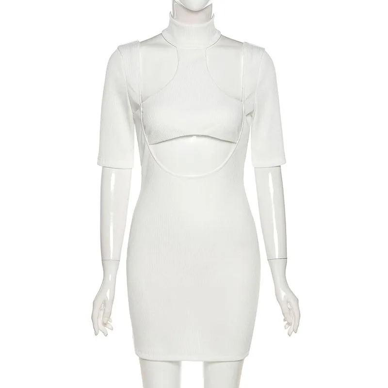 Sexy Halter Neck Women Dress 2021 Slim Waist Shoulder Hollow Out Short Sleeves Backless Draped Bodycon Mini Dresses Nightclub
Sexy Halter Neck Women Dress 2021 Slim Waist Shoulder Hollow Out Short Sleeves Backless Draped Bodycon Mini Dresses Nightclub