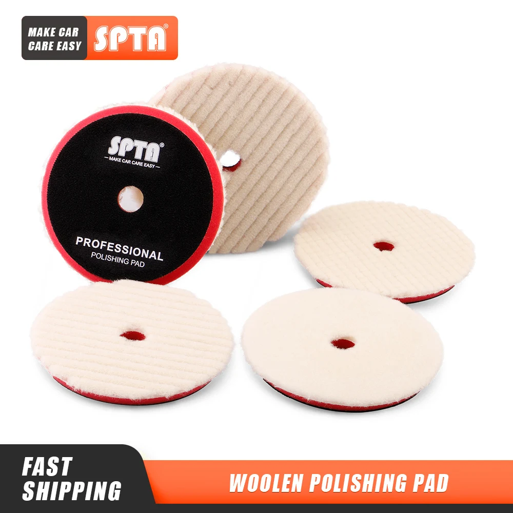 (Bulk sales 4pcs & 20pcs) SPTA 3"/5"/6" Polishing Wool Pad, Compound Cutting Wool Pad for Automotive,Boat Scratch Removing
(Bulk sales 4pcs & 20pcs) SPTA 3"/5"/6" Polishing Wool Pad, Compound Cutting Wool Pad for Automotive,Boat Scratch Removing