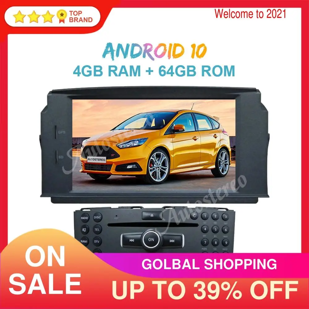 Android 10 64GB Car GPS Navigation DVD Player For MERCEDES BENZ C Class C180/C200/C230 W204 Car Auto Radio Stereo Head Unit DSP
Android 10 64GB Car GPS Navigation DVD Player For MERCEDES BENZ C Class C180/C200/C230 W204 Car Auto Radio Stereo Head Unit DSP