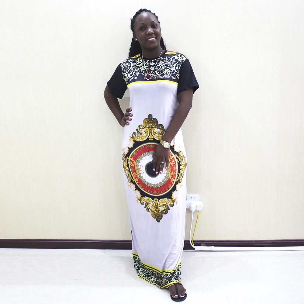 Dashikiage 100% полиэстер черный легкий цветочный Рисунок короткий рукав Элегантное