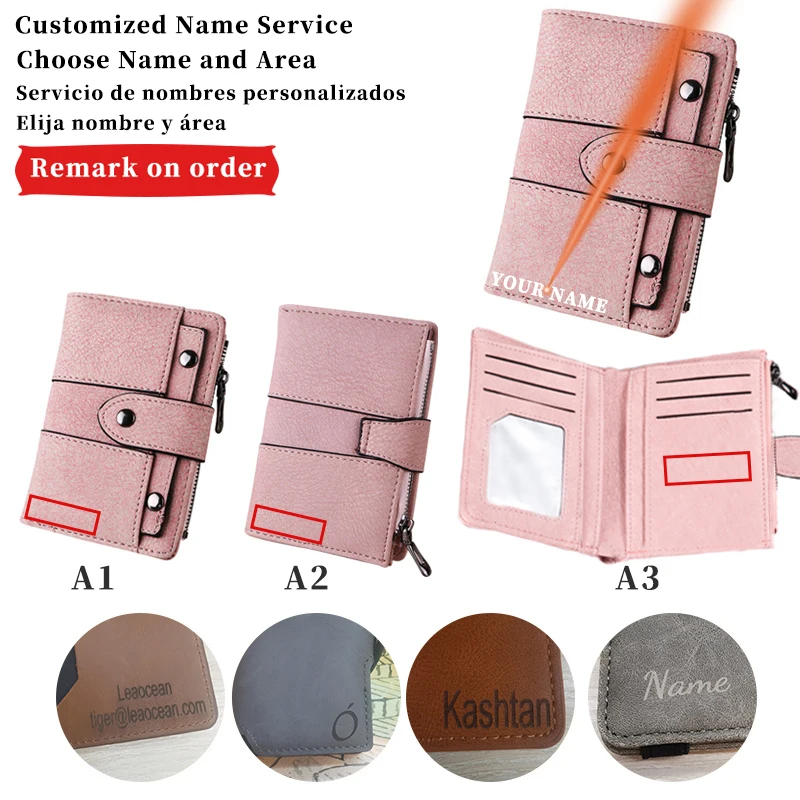 Dacusto Personalized Custom Name Engraving Wallet For Women Fashion Leather Credit Card Holder Short Purse With Photo Pocket
Dacusto Personalized Custom Name Engraving Wallet For Women Fashion Leather Credit Card Holder Short Purse With Photo Pocket