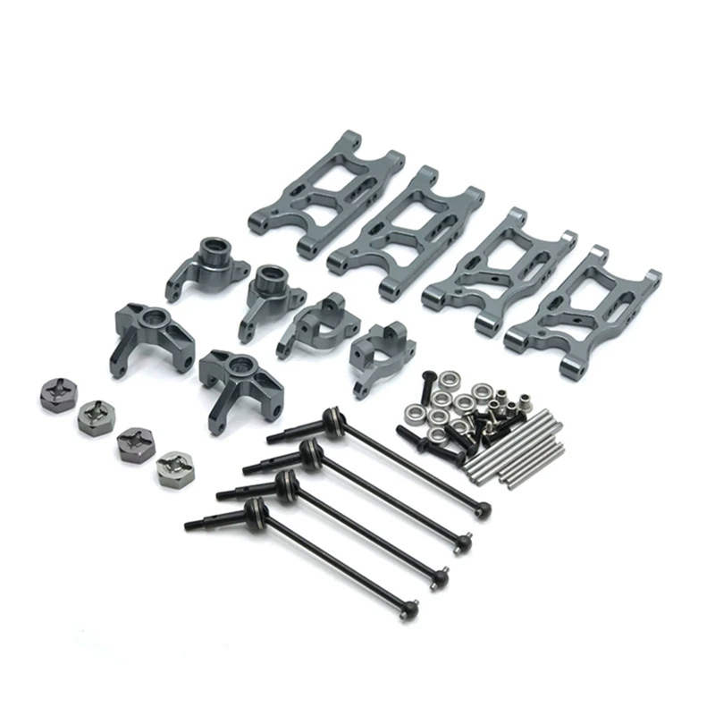 Metal Upgrade Parts Kit Suspension Arms Steering Knuckle for Wltoys 144001 124019 124018 LC Racing 1/14 RC Car
Metal Upgrade Parts Kit Suspension Arms Steering Knuckle for Wltoys 144001 124019 124018 LC Racing 1/14 RC Car