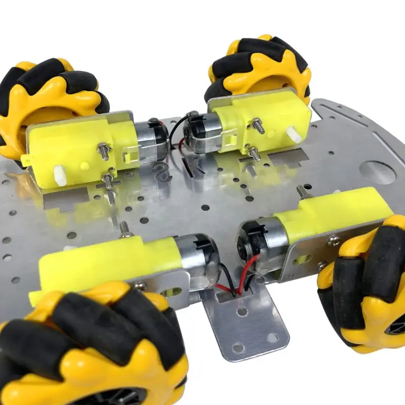 2020 Popular New Aluminum Alloy Omnidirectional Wheel Trolley Smart Robot Car Chassis Metal TT Motor Kits DIY Accessories
2020 Popular New Aluminum Alloy Omnidirectional Wheel Trolley Smart Robot Car Chassis Metal TT Motor Kits DIY Accessories