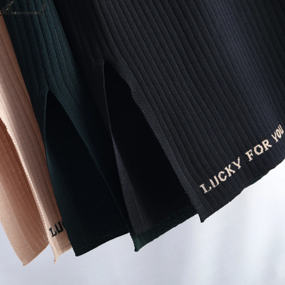 SOMAL Women Ice Silk Ribbed Knitted Pencil Skirt Summer Autumn Elegant Midi Split One Side Ribbed Skirt Office Ladies for Party
SOMAL Women Ice Silk Ribbed Knitted Pencil Skirt Summer Autumn Elegant Midi Split One Side Ribbed Skirt Office Ladies for Party