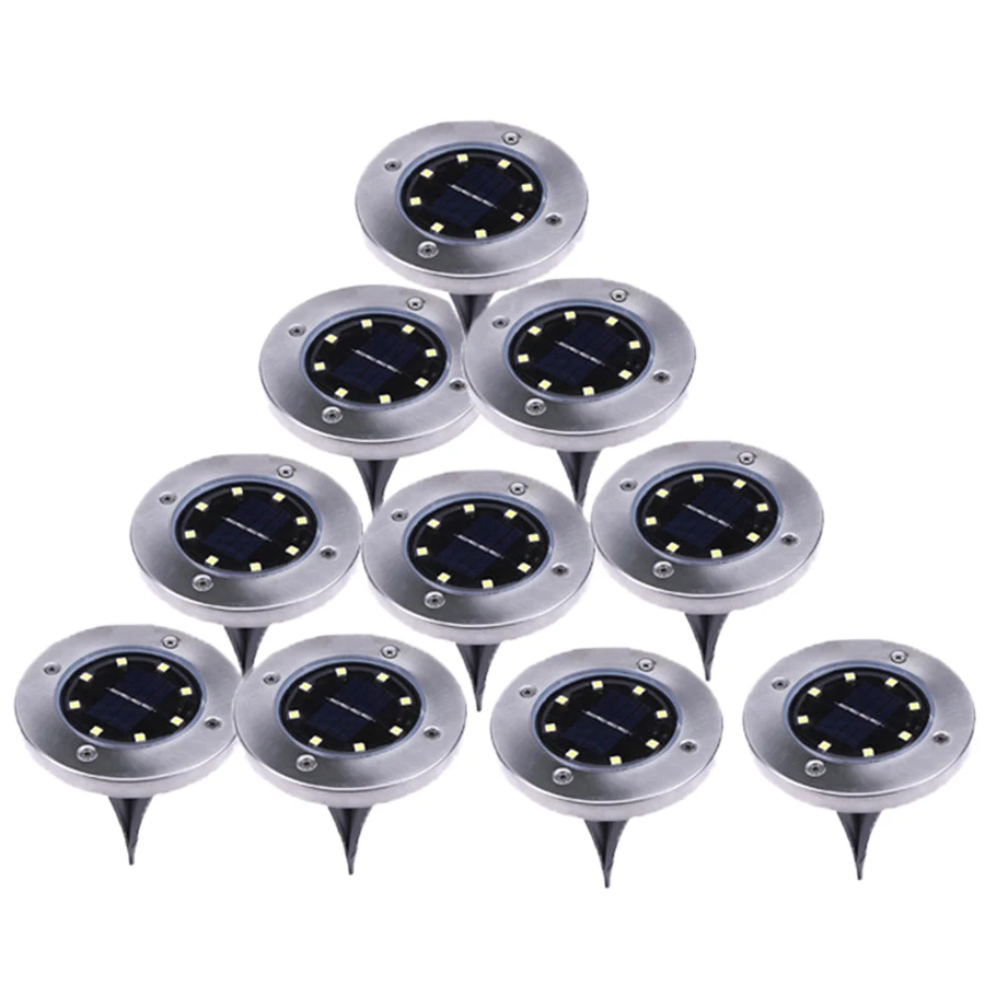 10Pcs Solar Powered Ground Light 8 Led Outdoor Garden Landscape Pathway Solar Buried Floor Light Underground Lamps
10Pcs Solar Powered Ground Light 8 Led Outdoor Garden Landscape Pathway Solar Buried Floor Light Underground Lamps